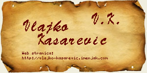Vlajko Kašarević vizit kartica